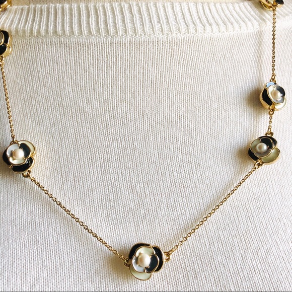 Kate Spade Deco Blossom Long Necklace Double Sided - Picture 3 of 7